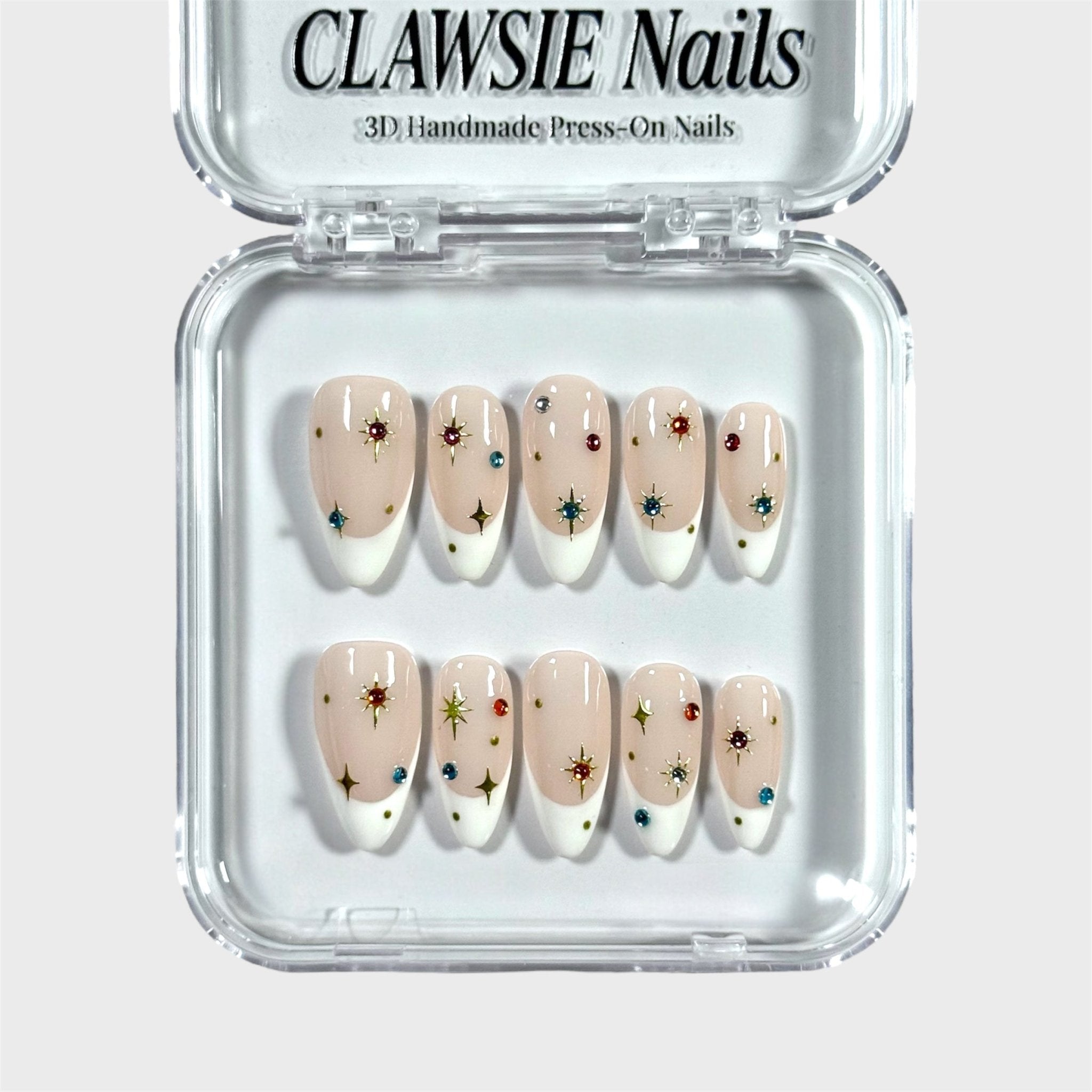Aura | 3D Handmade Reusable Press-on Nails | CLAWSIE Nails