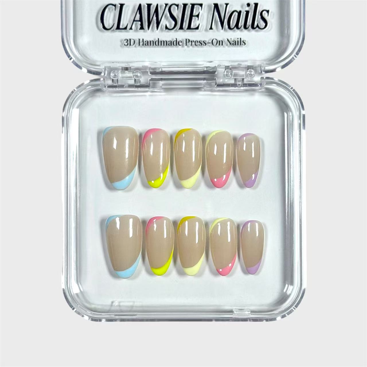 Candy cloud | 3D Handmade Reusable Press - on Nails | CLAWSIE Nails