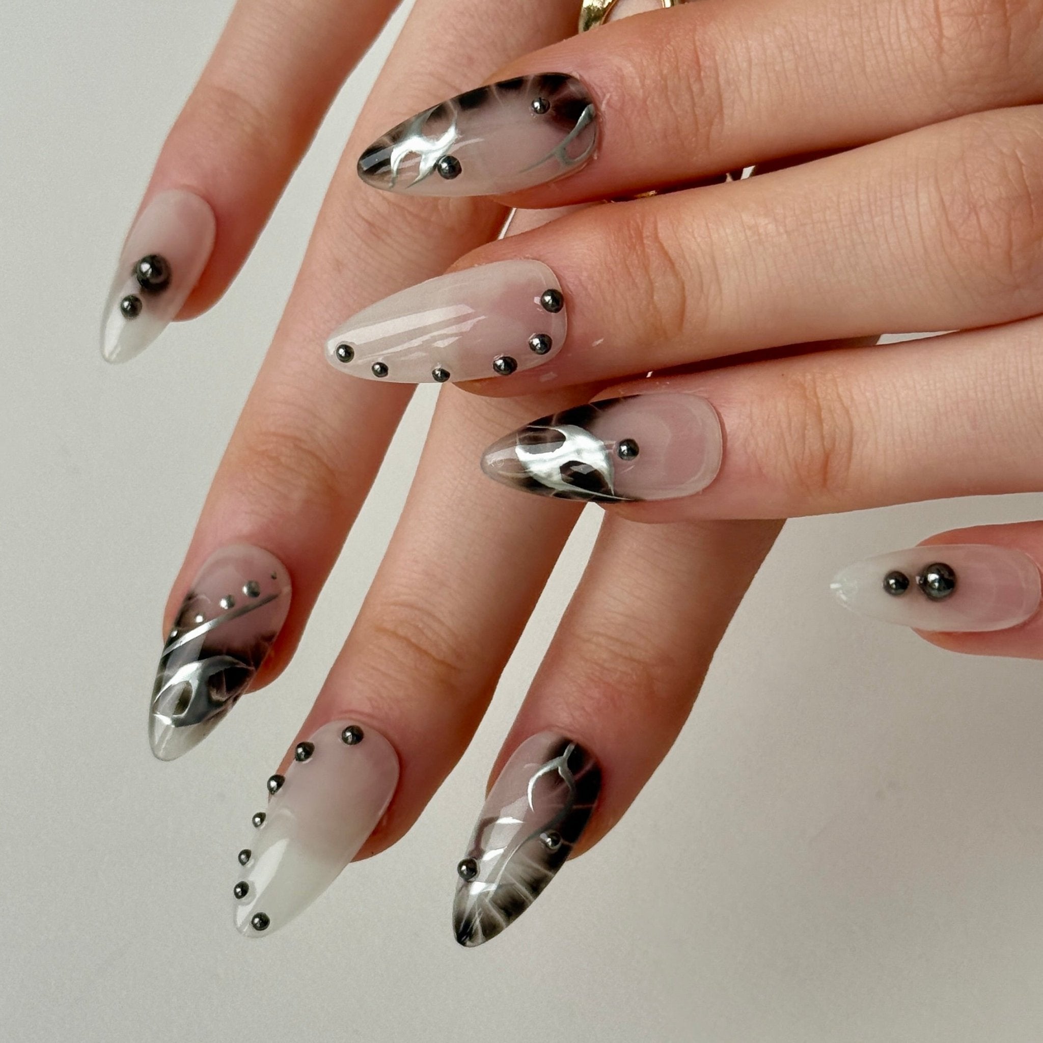 Cyrene | 3D Handmade Reusable Press - on Nails | CLAWSIE Nails