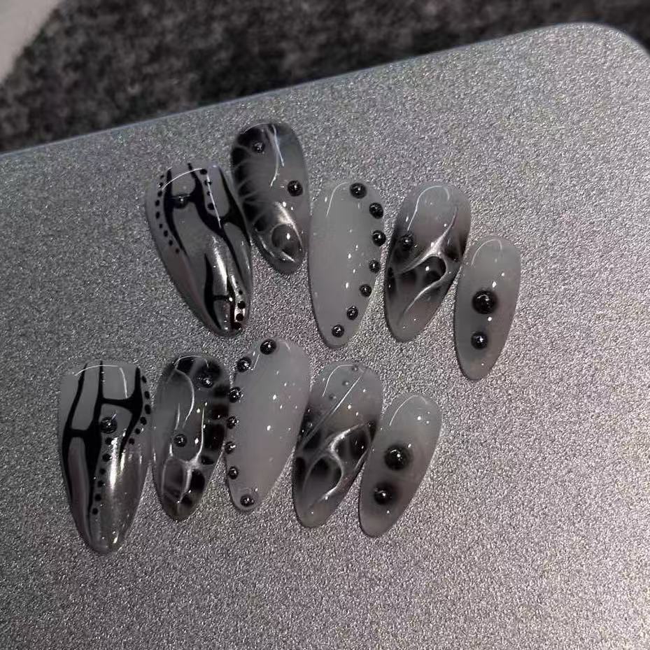 Cyrene | 3D Handmade Reusable Press - on Nails | CLAWSIE Nails