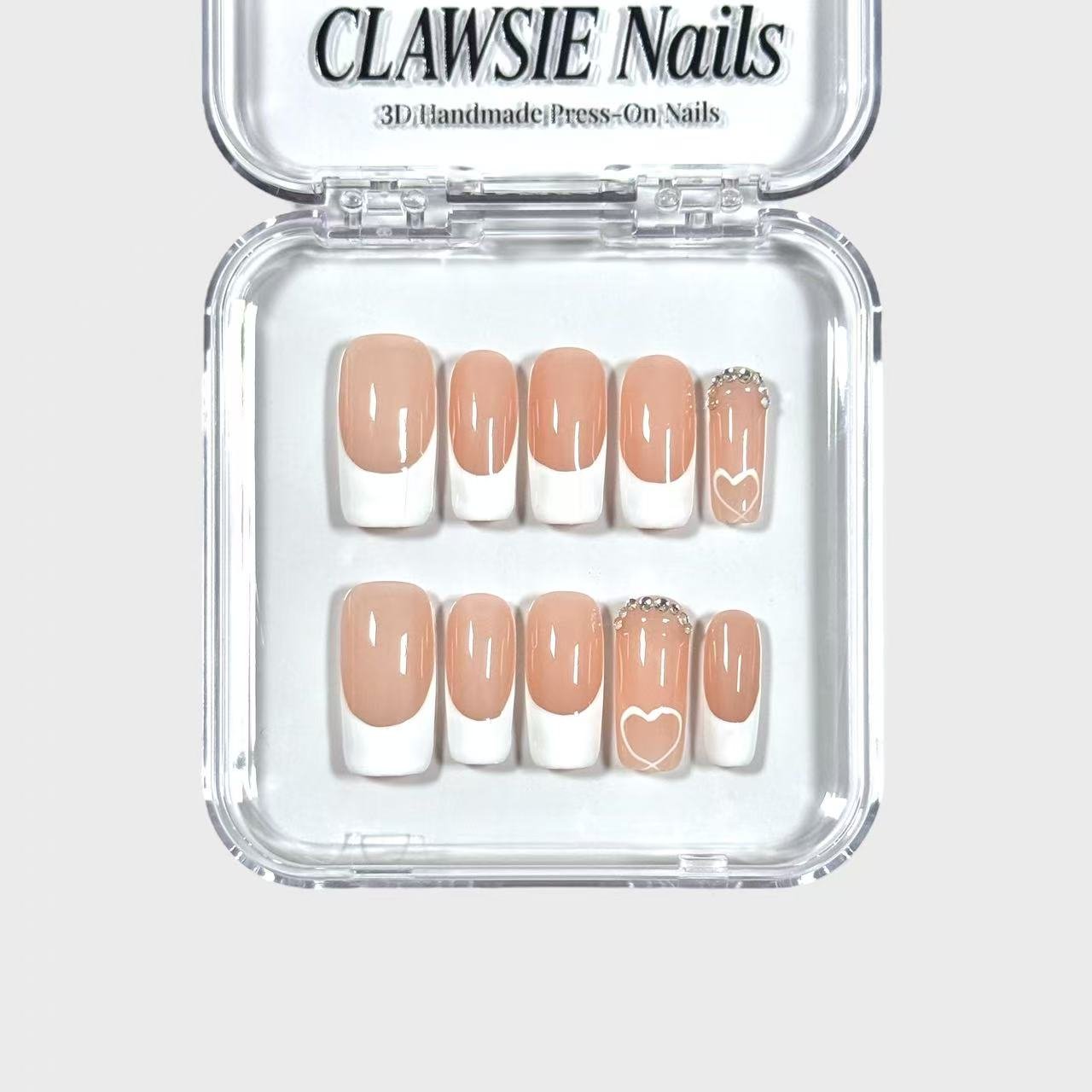 FRENUDE | 3D Handmade Reusable Press - on Nails | CLAWSIE Nails