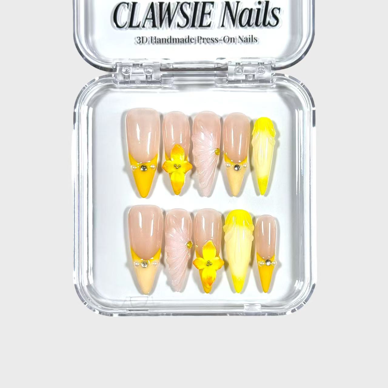 Golden Hour | Press - on Nails by CLAWSIE Nails