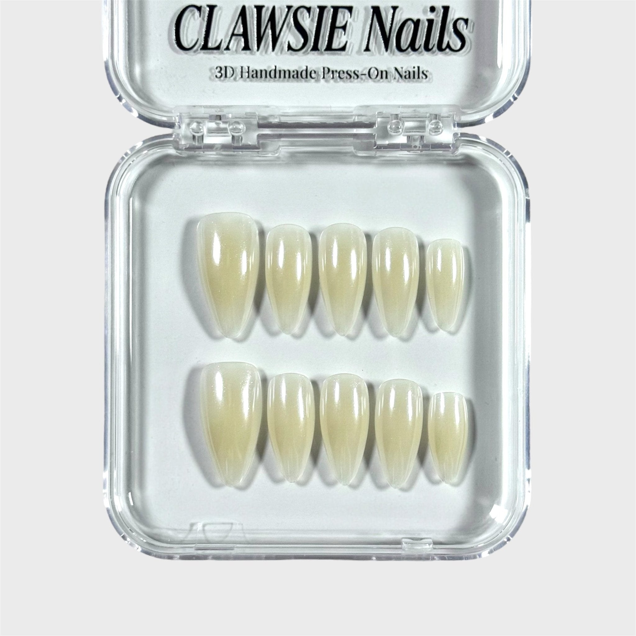 Golden veil | 3D Handmade Reusable Press-on Nails | CLAWSIE Nails