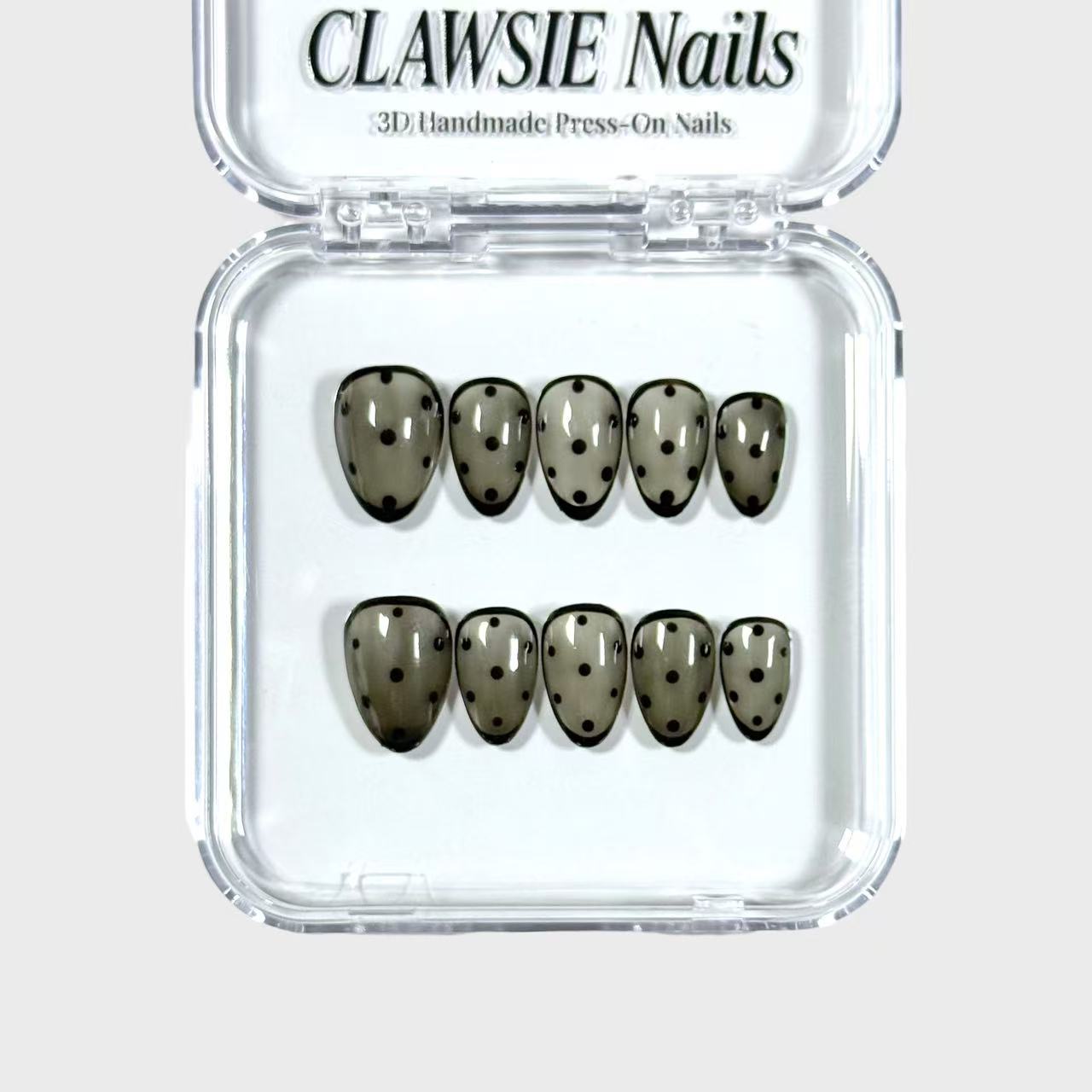 Midnight Glow | 3D Handmade Reusable Press - on Nails | CLAWSIE Nails