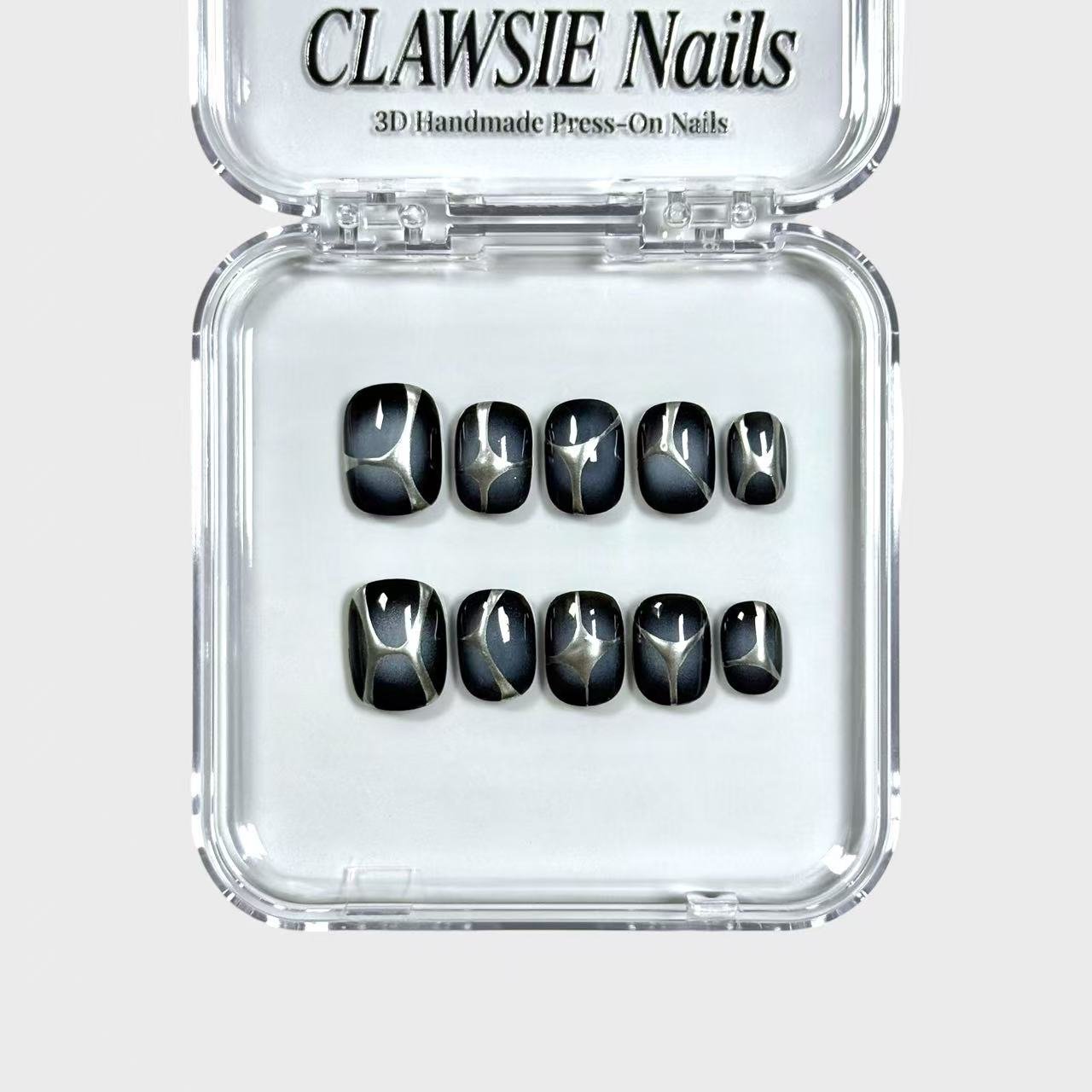 Obsyn | 3D Handmade Reusable Press - on Nails | CLAWSIE Nails