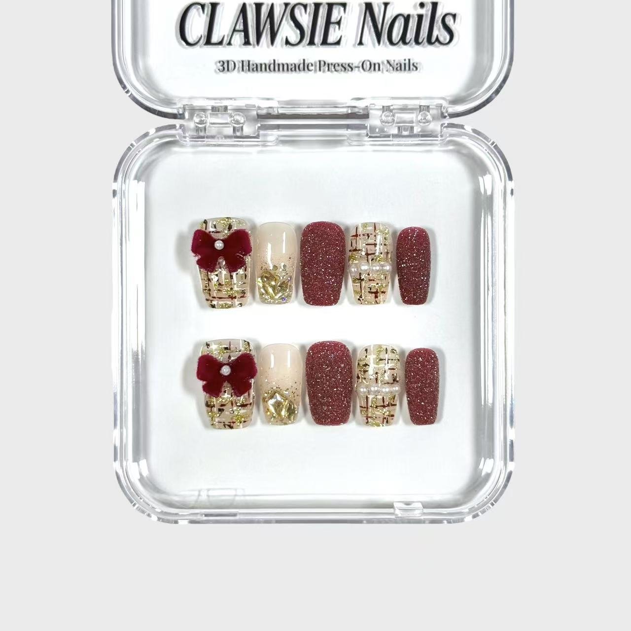 RougeVelour | Press - on Nails by CLAWSIE Nails