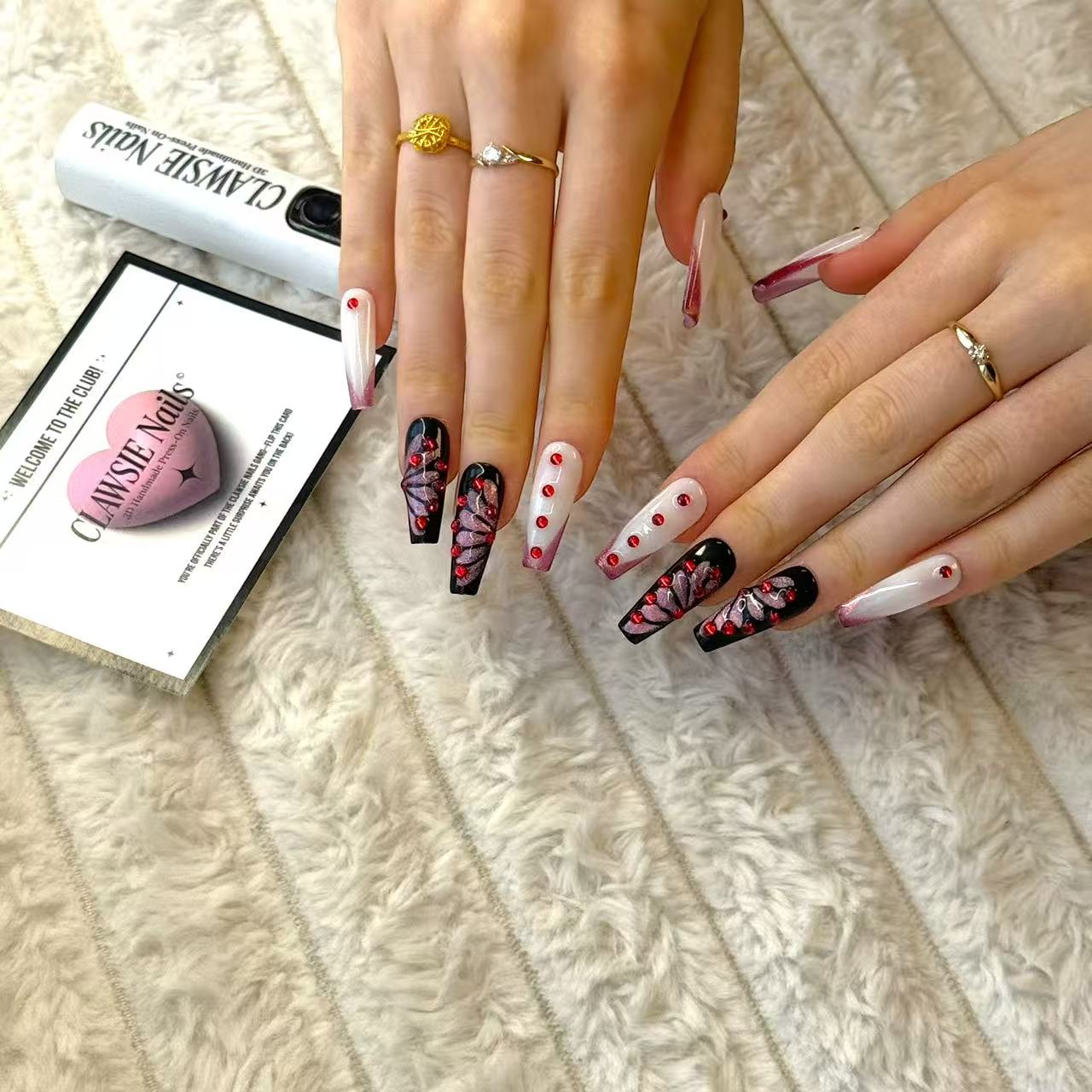 RUBYRA | Press - on Nails by CLAWSIE Nails