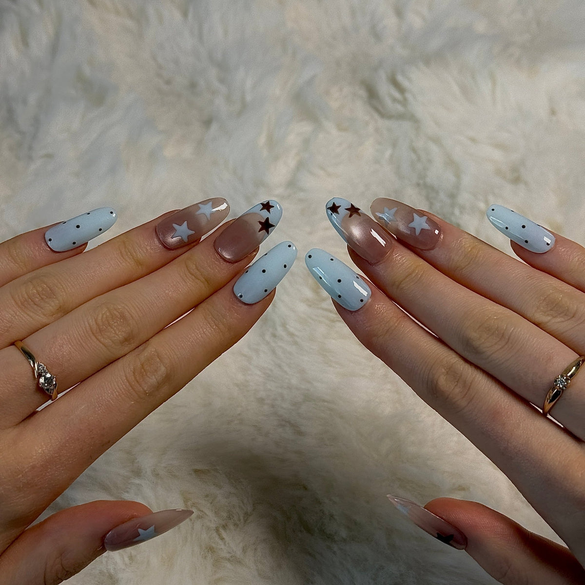 Americana Doll | 3D Handmade Reusable Press-on Nails | CLAWSIE Nails