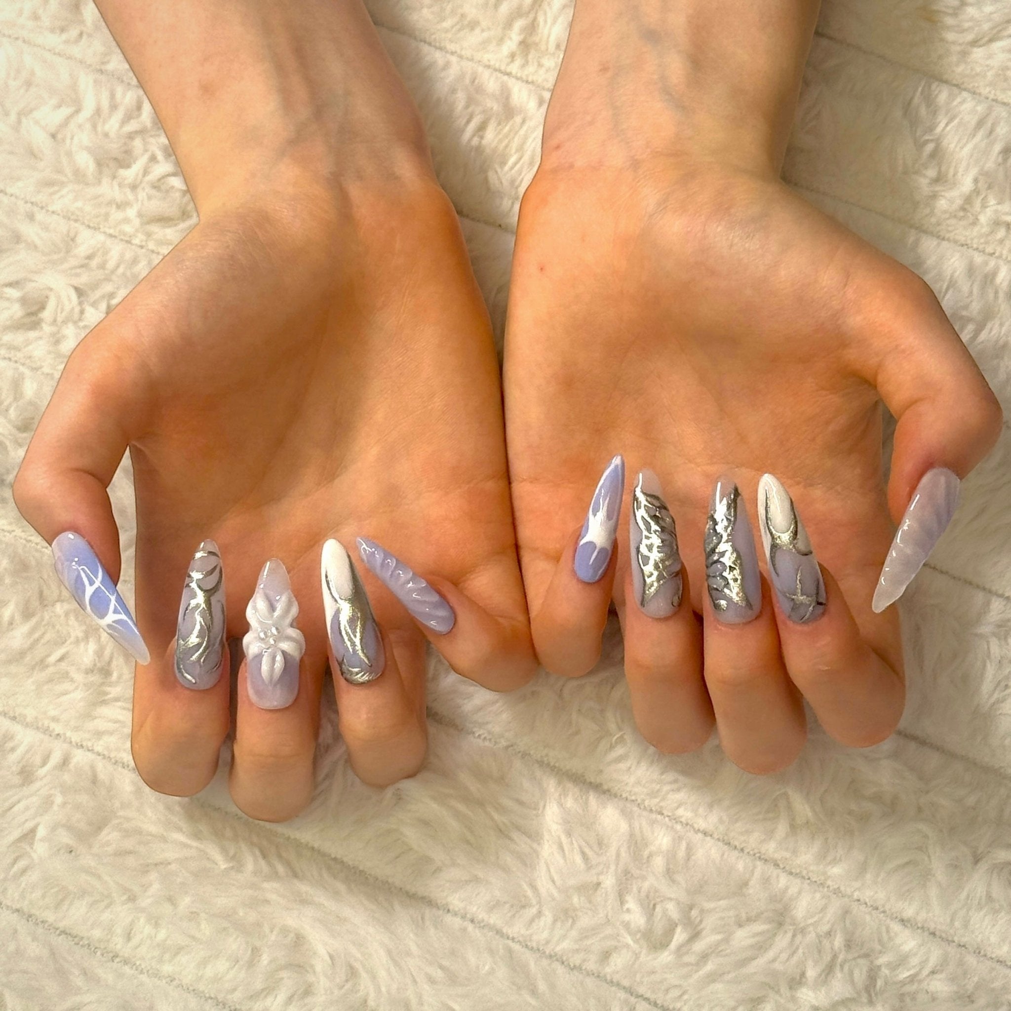 Frostwing | Press - on Nails by CLAWSIE Nails