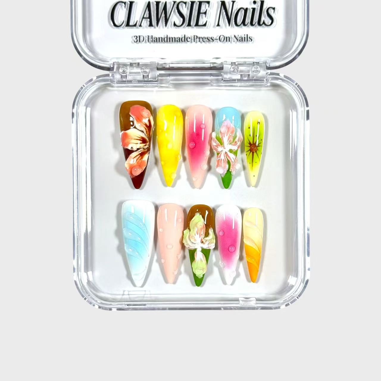 Golden Hour | Press - on Nails by CLAWSIE Nails