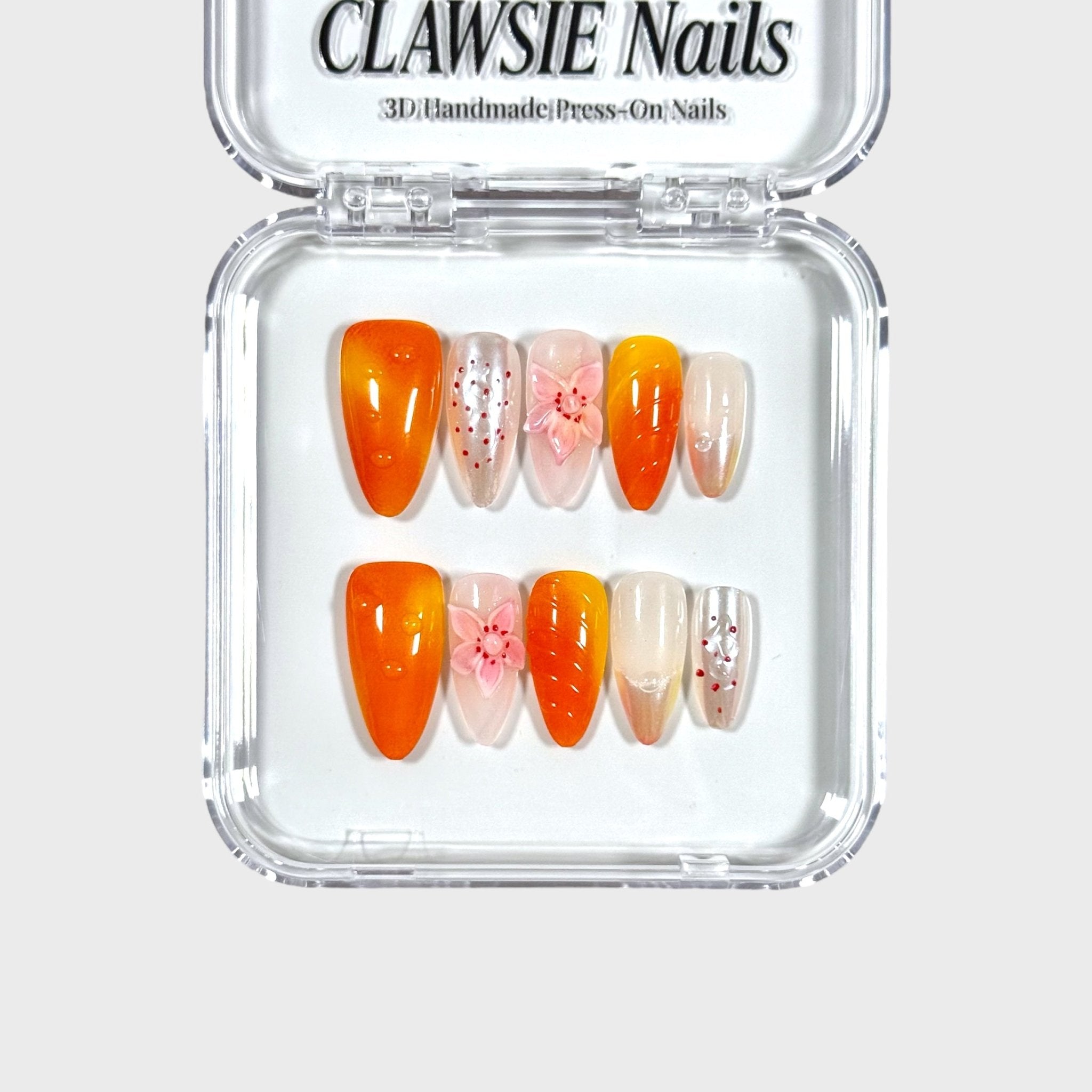 Golden Hour | Press - on Nails by CLAWSIE Nails