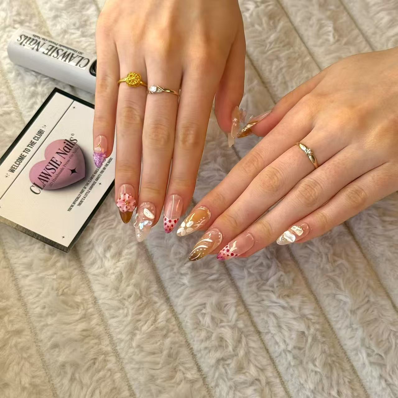 Golden Hour | Press - on Nails by CLAWSIE Nails