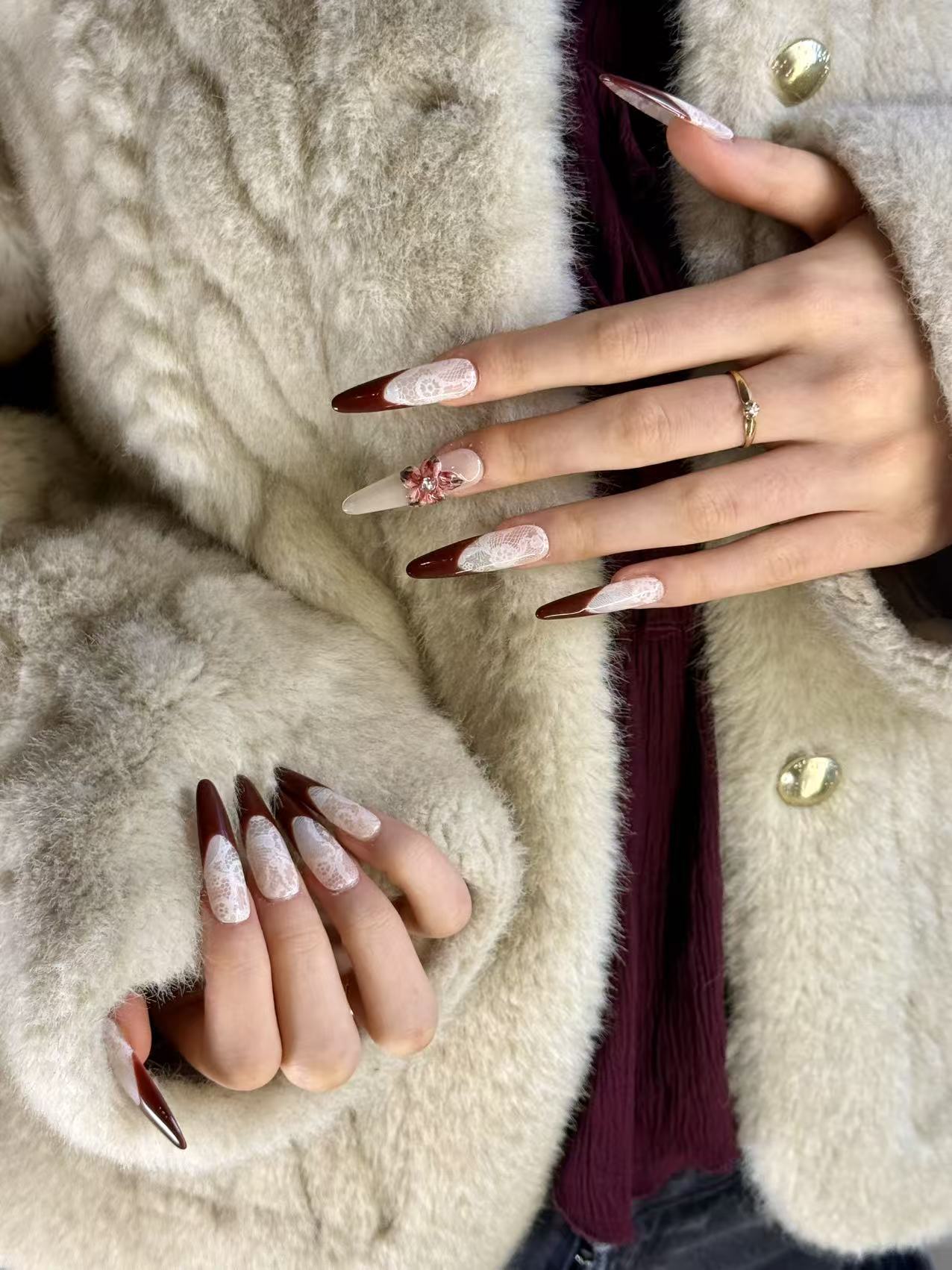 Lacrouge | 3D Handmade Reusable Press - on Nails | CLAWSIE Nails