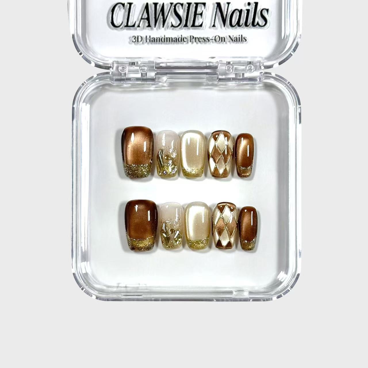 Lattesso | Press - on Nails by CLAWSIE Nails