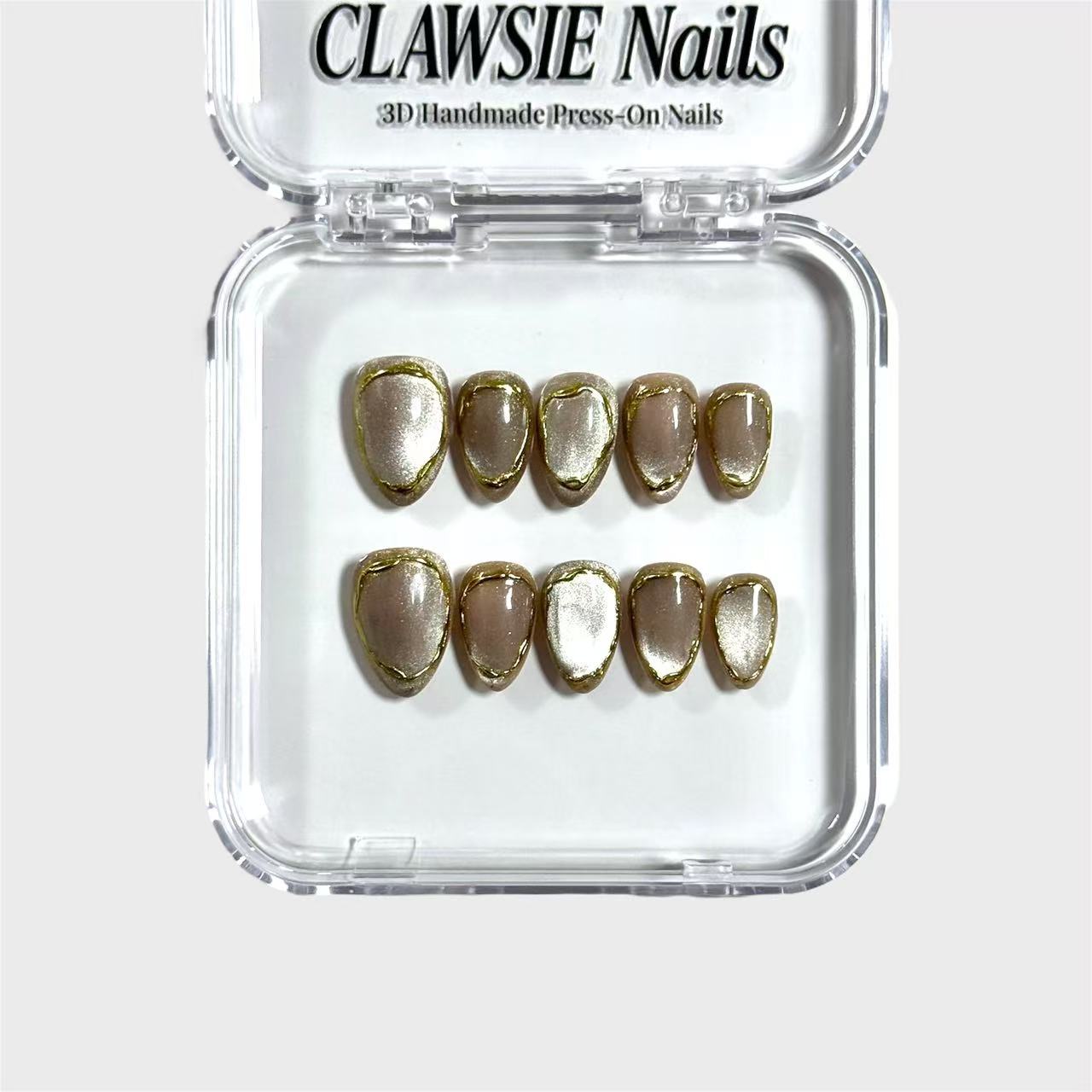 Luxe | 3D Handmade Reusable Press - on Nails | CLAWSIE Nails
