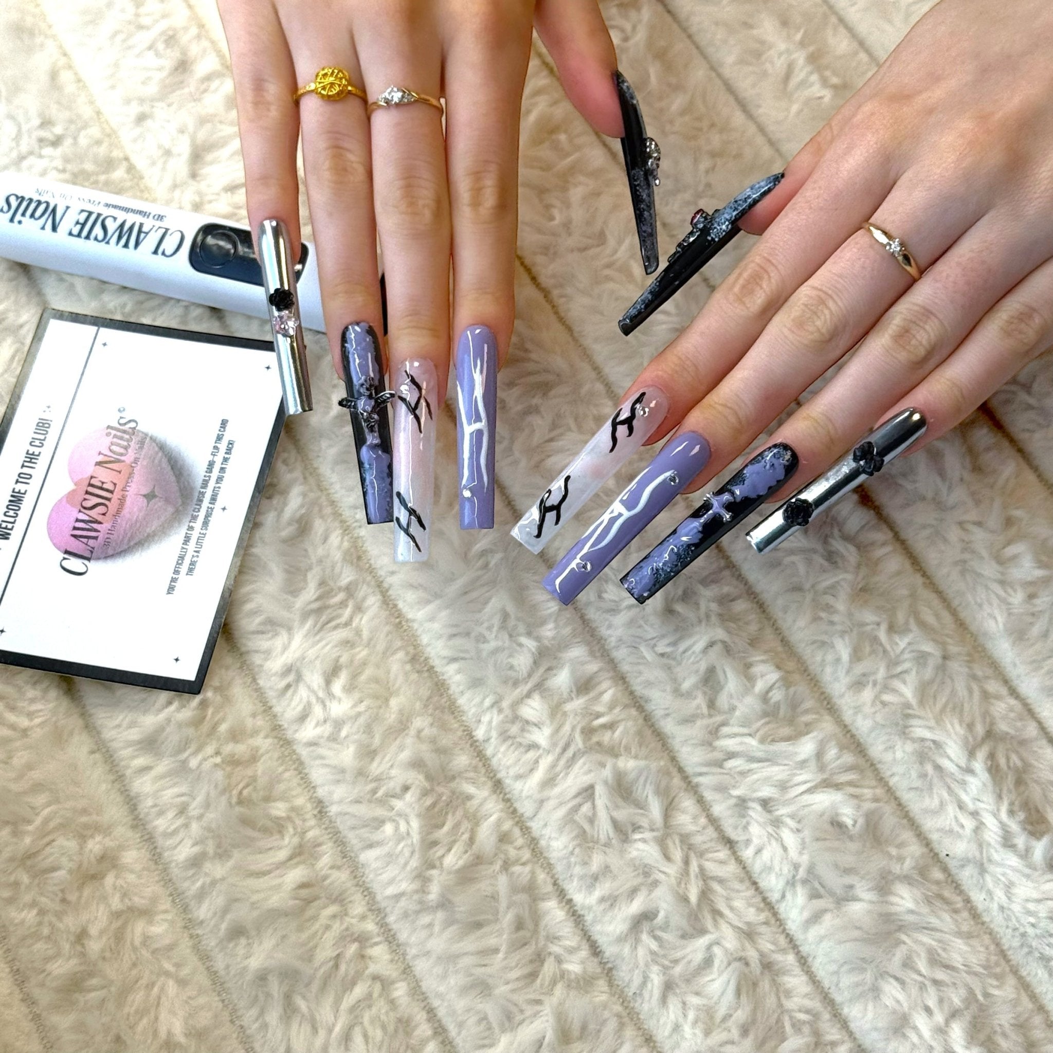 Noctis | Press - on Nails by CLAWSIE Nails