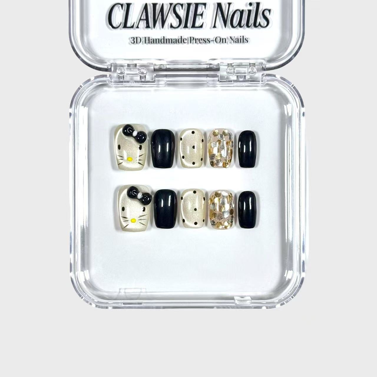 Noircat | Press - on Nails by CLAWSIE Nails