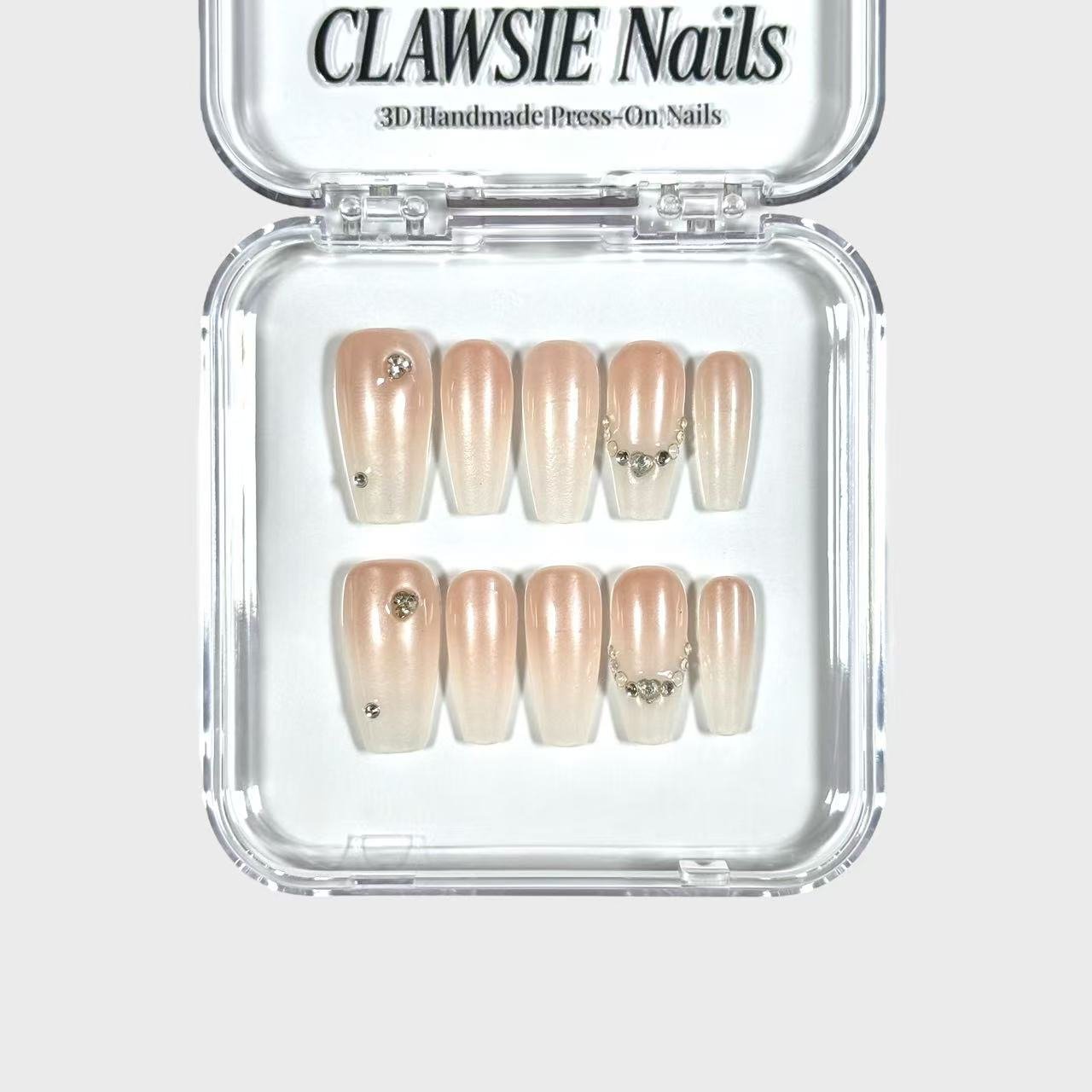 NUDEANGEL | Press - on Nails by CLAWSIE Nails