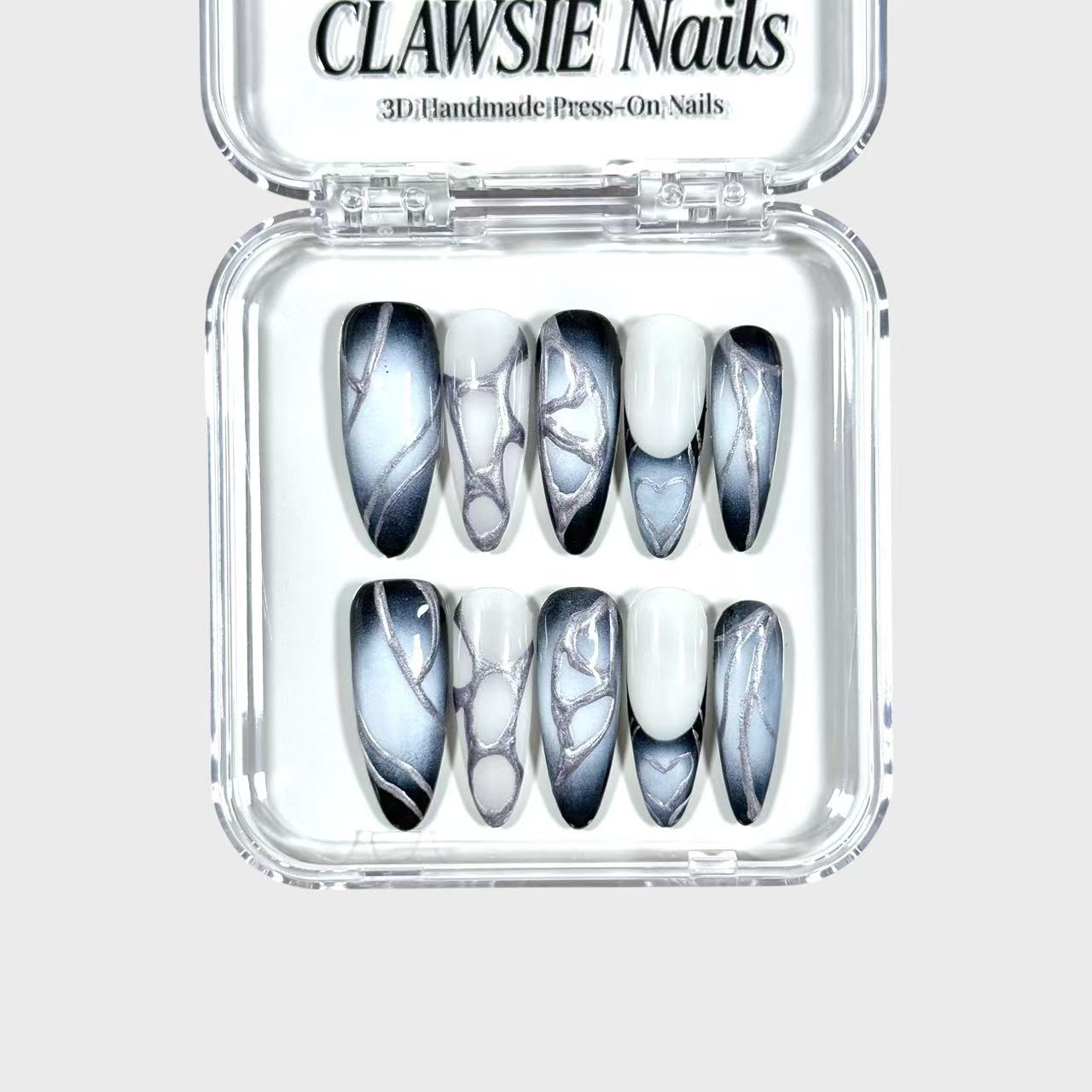 Obsidian | Press - on Nails by CLAWSIE Nails