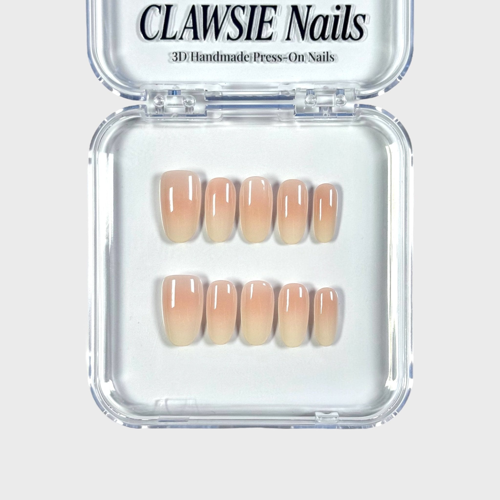 Ombre | 3D Handmade Reusable Press - on Nails | CLAWSIE Nails