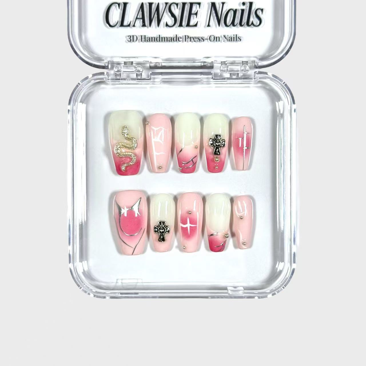 Pinkvenom | Press - on Nails by CLAWSIE Nails