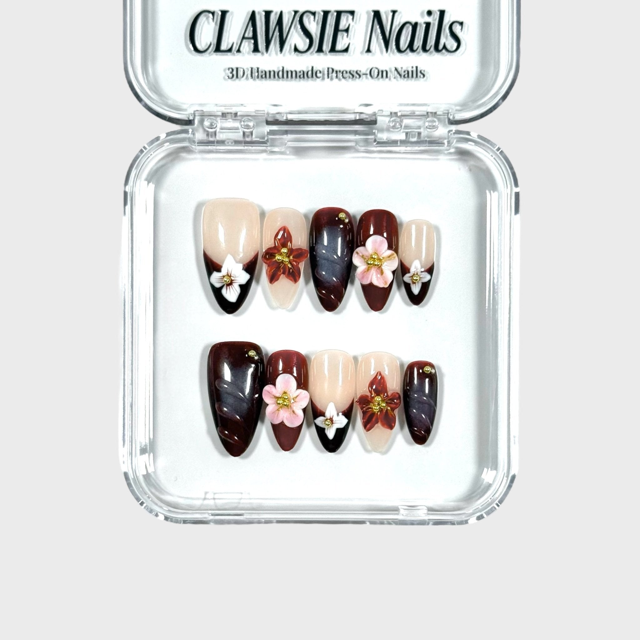 Roselle | Press - on Nails by CLAWSIE Nails
