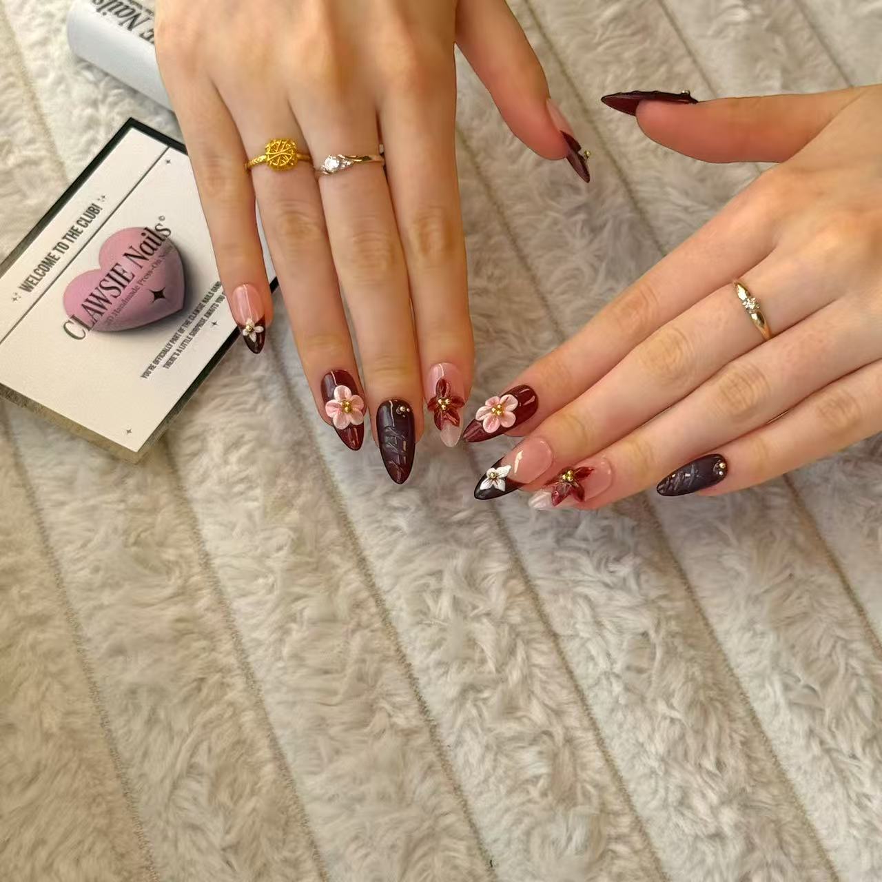 Roselle | Press - on Nails by CLAWSIE Nails