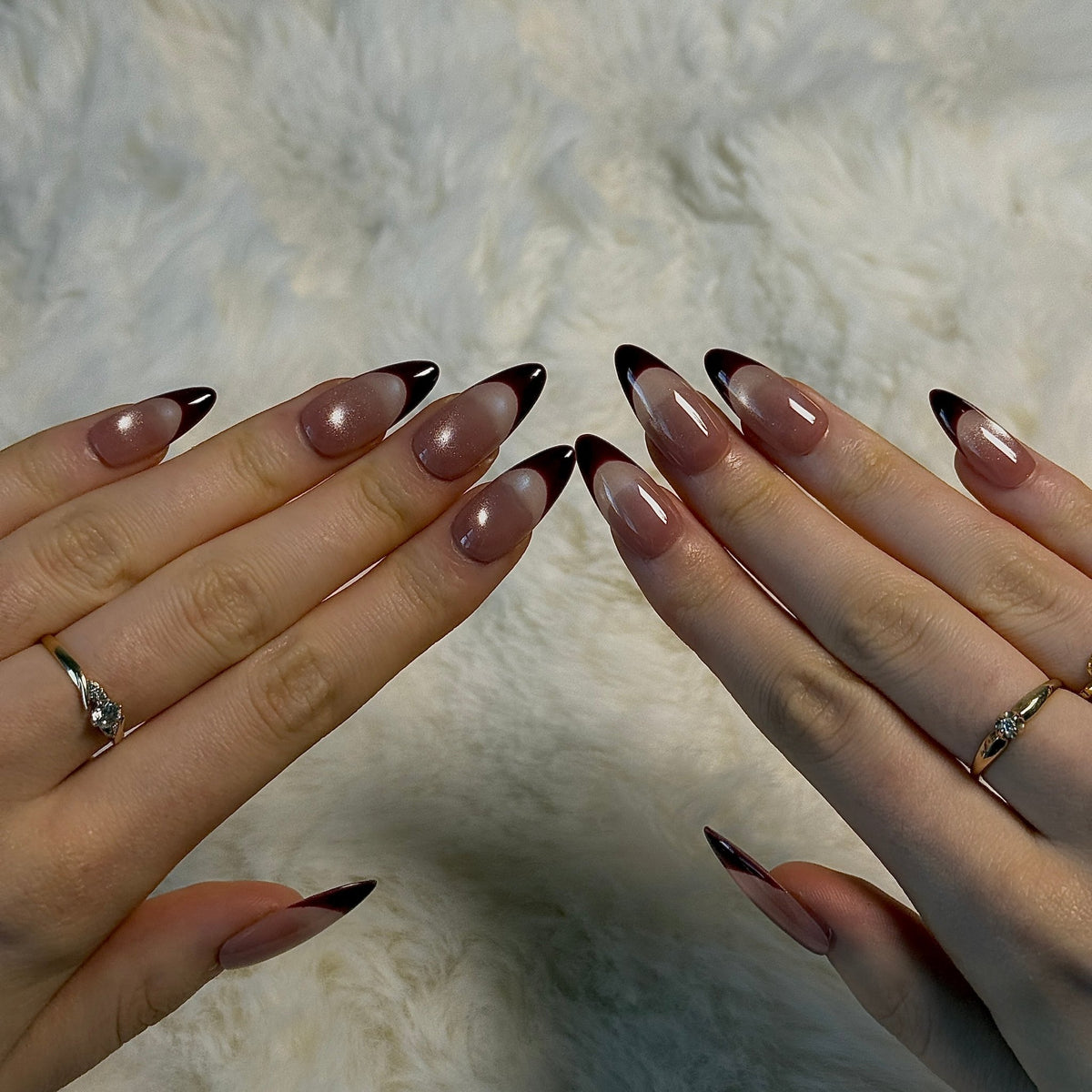 Rouge Silk | 3D Handmade Reusable Press-on Nails | CLAWSIE Nails