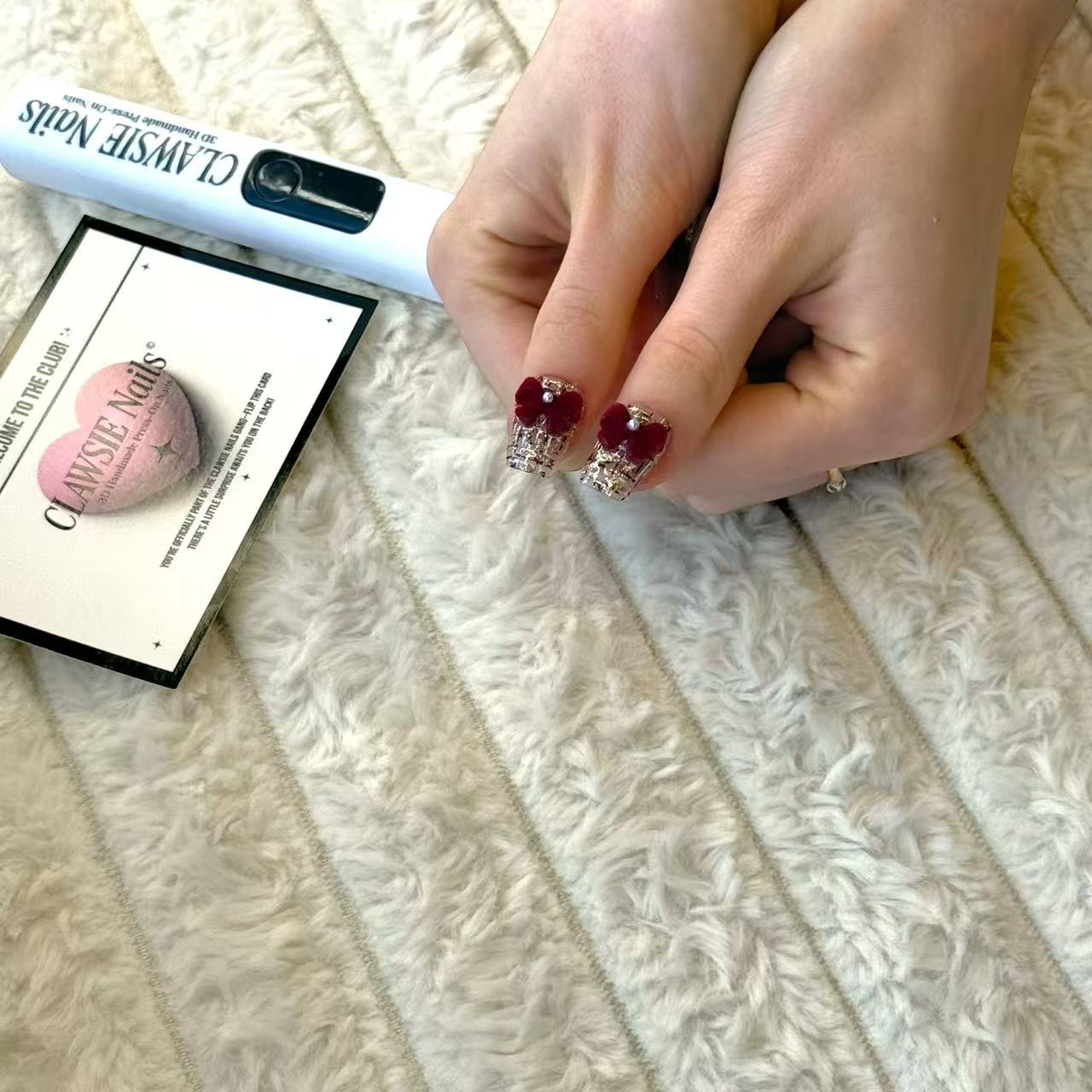 RougeVelour | Press - on Nails by CLAWSIE Nails