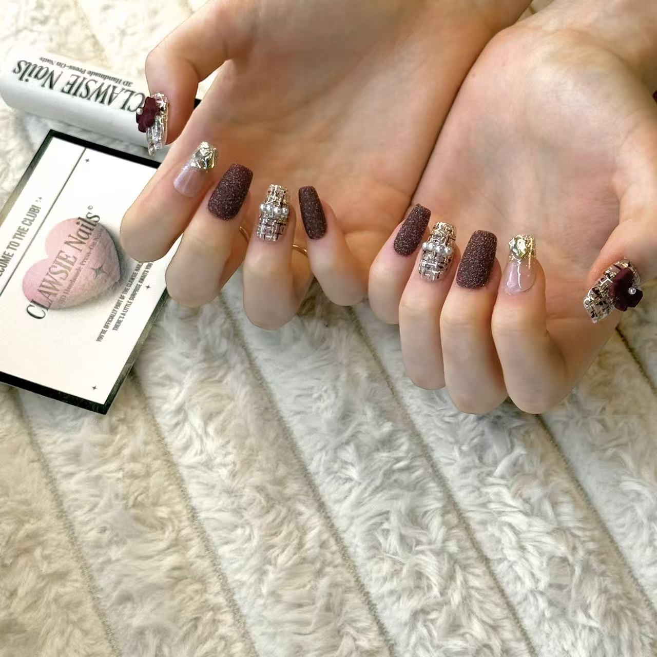 RougeVelour | Press - on Nails by CLAWSIE Nails