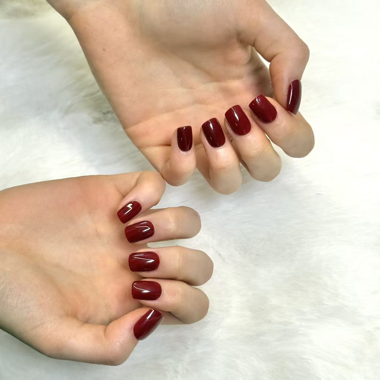 Ruby | 3D Handmade Reusable Press - on Nails | CLAWSIE Nails