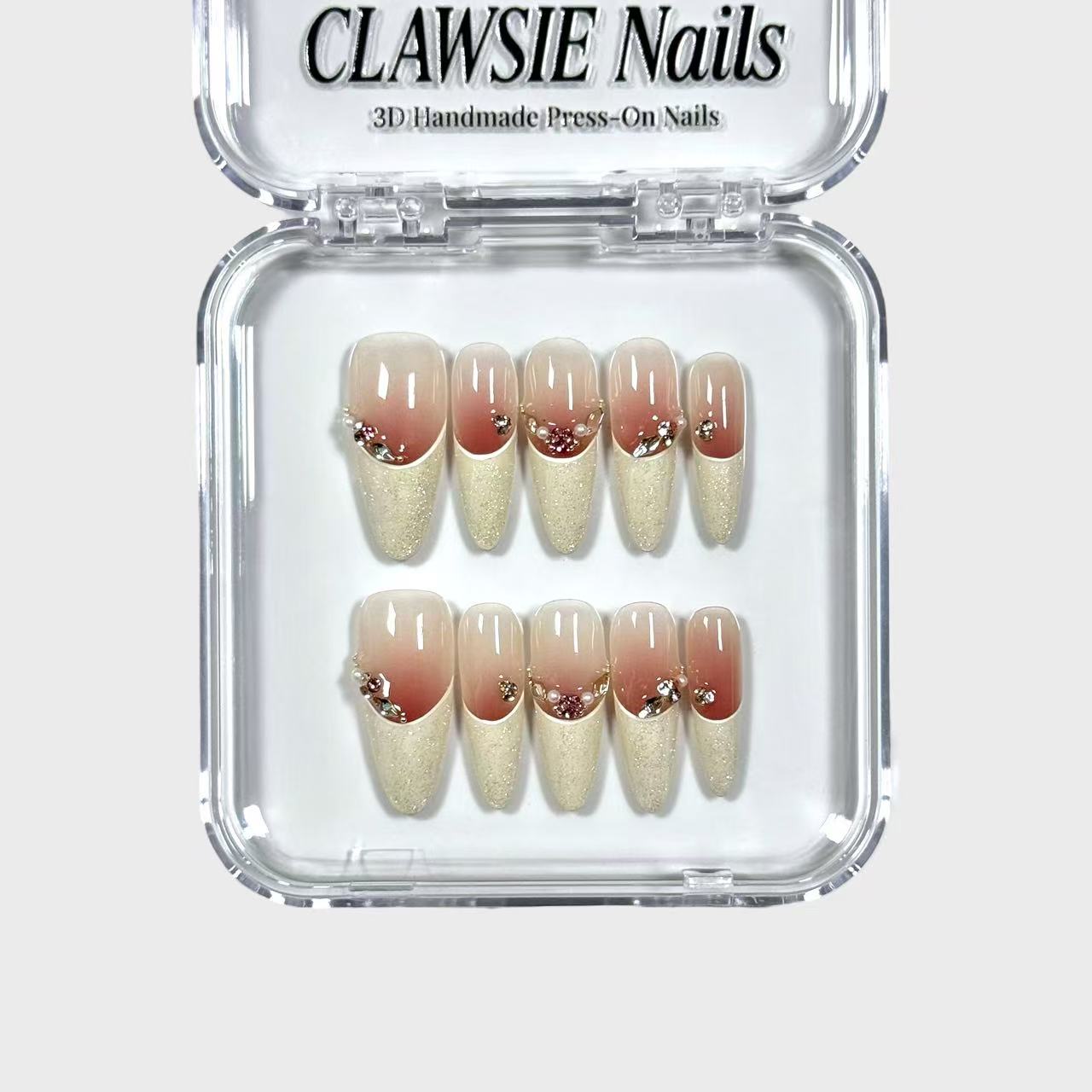 Silk | 3D Handmade Reusable Press - on Nails | CLAWSIE Nails