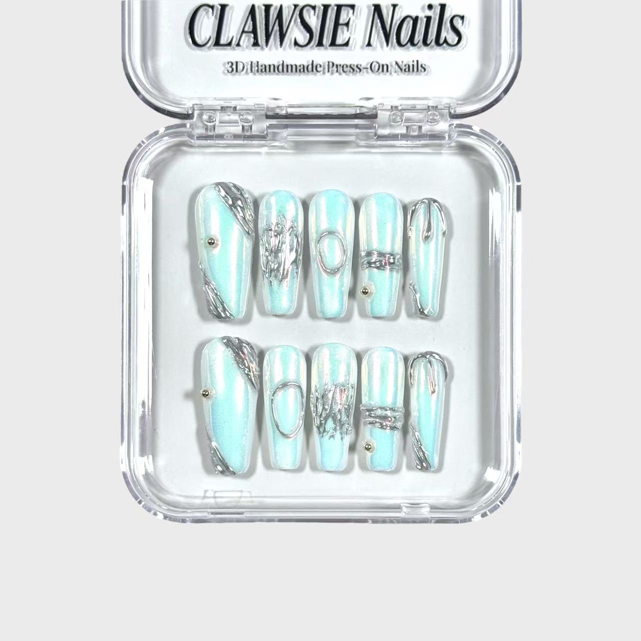 SILVARIS | Press - on Nails by CLAWSIE Nails